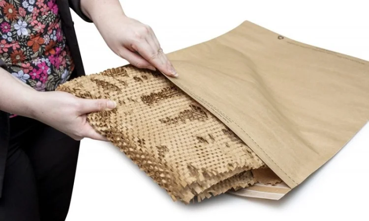 Cотовая крафт-бумага коричневая PaperPack, лист формат А3 (297 мм × 420 мм) - фото № 2