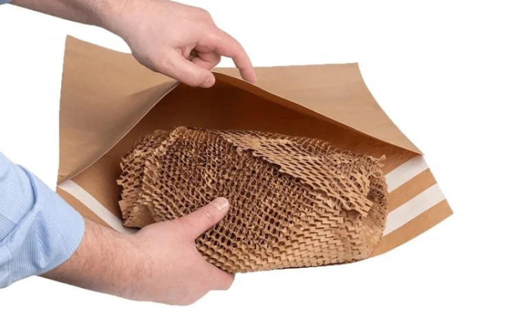 Cотовая крафт-бумага коричневая PaperPack, лист формат А3 (297 мм × 420 мм) - фото № 4