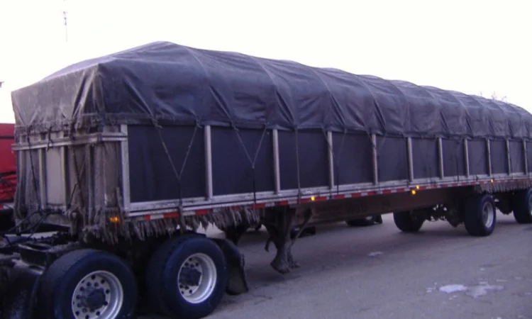 Тенты для накрытия сена, зерна на складах и открытых площадках, для техники, тракторов - фото № 4