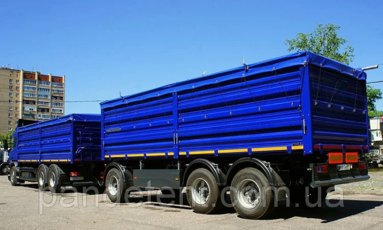 110 грн/м2. Тент ПВХ от производителя на зерновоз накидка под трубу с фурнитурой - фото № 1