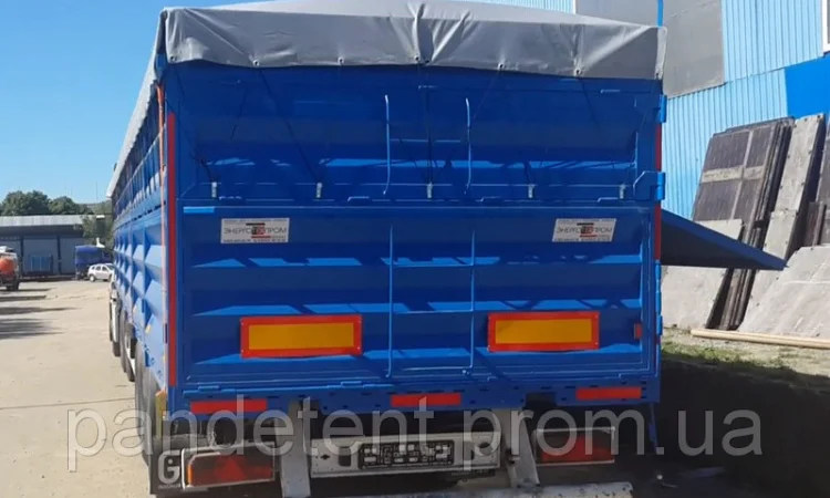 Накидка на КАМАЗ зерновоз из пвх ткани 5, 4м х 3, 1м - фото № 4