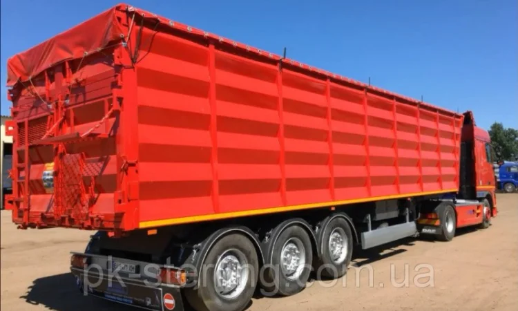 Тент ПВХ накидка на зерновоз, полог на самосвал под трубу с кольцами - фото № 10