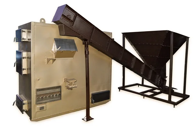 Котел воздушного отопления с автоматической подачей трески - фото № 1