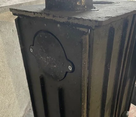 Пічка буржуйка піч чавунна чугунна топка камін для дому гаража сто дім - фото № 3