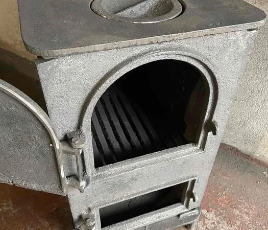 Пічка буржуйка піч чавунна чугунна топка камін для дому гаража сто дім - фото № 4
