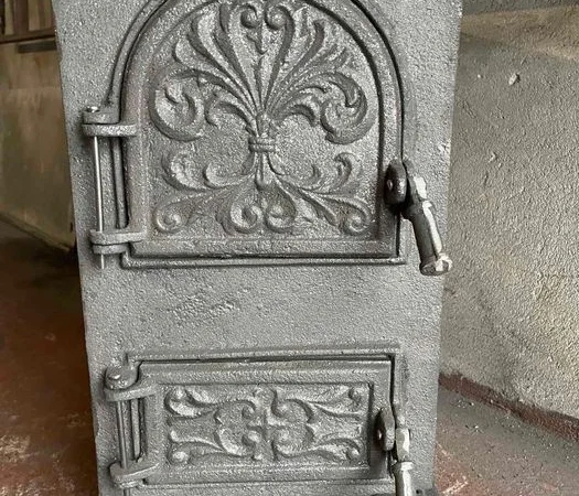 Пічка буржуйка піч чавунна чугунна топка камін для дому гаража сто дім - фото № 5