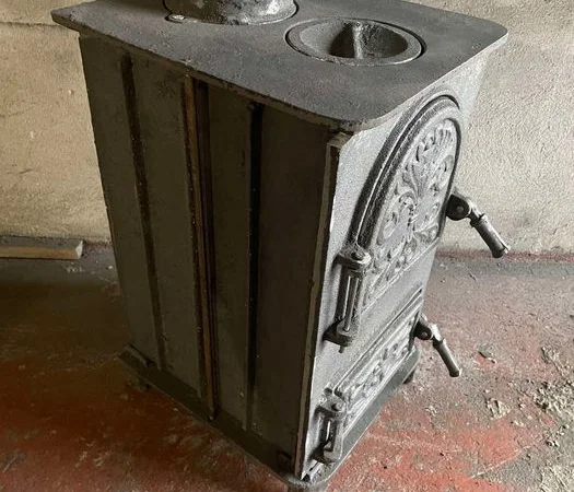 Пічка буржуйка піч чавунна чугунна топка камін для дому гаража сто дім - фото № 7