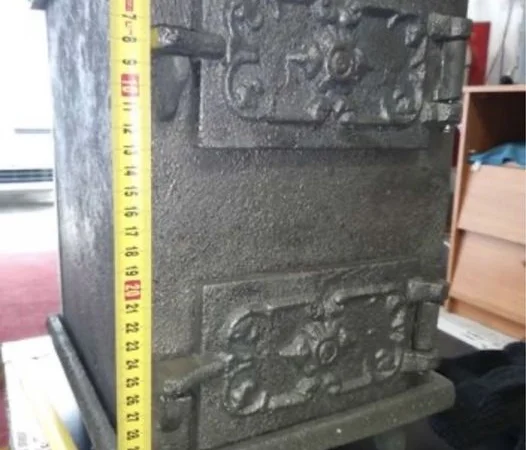 Буржуйка пічка піч чавунна чугунна топка камін для дому гаража сто - фото № 2