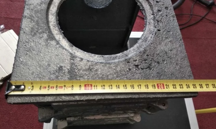 Буржуйка пічка піч чавунна чугунна топка камін для дому гаража сто - фото № 3