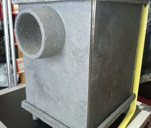 Буржуйка пічка піч чавунна чугунна топка камін для дому гаража сто - фото № 4