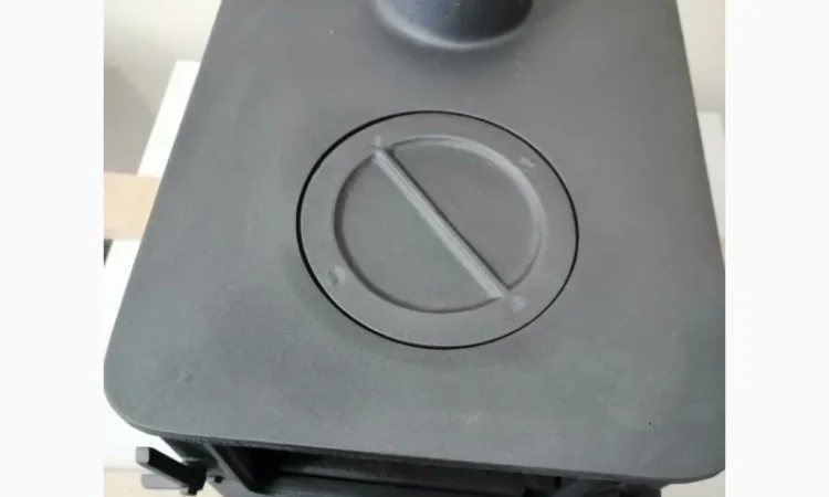 Печь чугунная большая 6 кВт с варочной поверхностью буржуйка - фото № 2