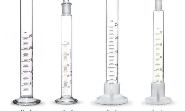 Стеклянные лабораторные со шкалою цилиндры. Обьем мл 10, 25, 50, 100, 250, 500, 1000, 2000 - фото № 2