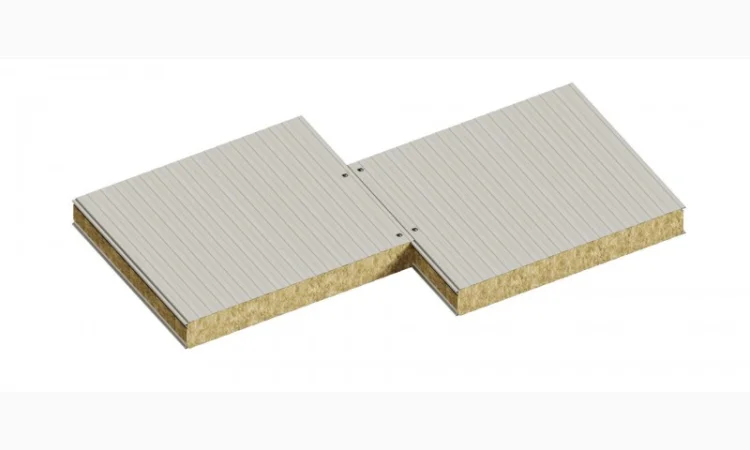 Сендвіч-панелі стінові з наповнювачем мінеральна базальтова вата - фото № 1