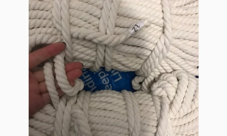 Канат хлопчатобумажный 6мм 50м (х/б) - фото № 1