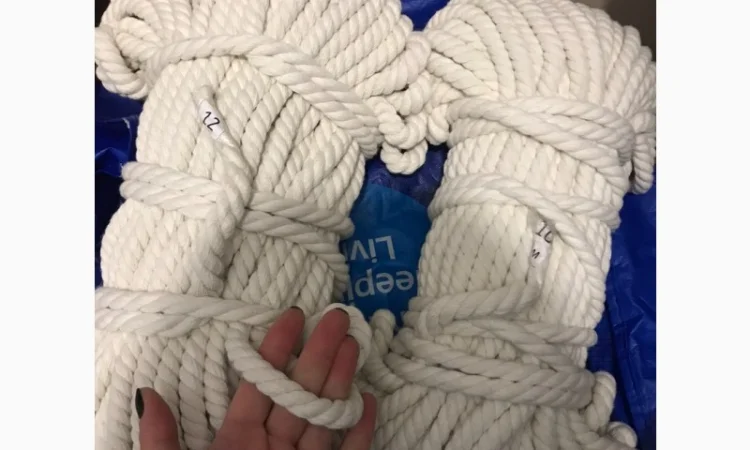 Канат хлопчатобумажный 6мм 50м (х/б) - фото № 4