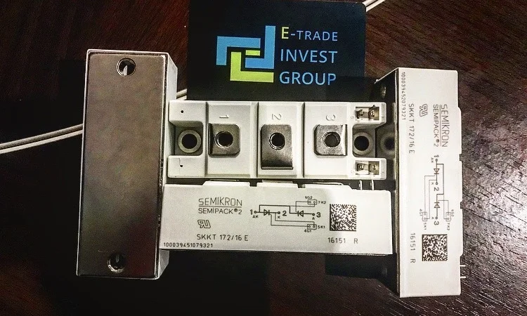 Тиристорный модуль Semikron SKKT172/16E в наличии - фото № 1