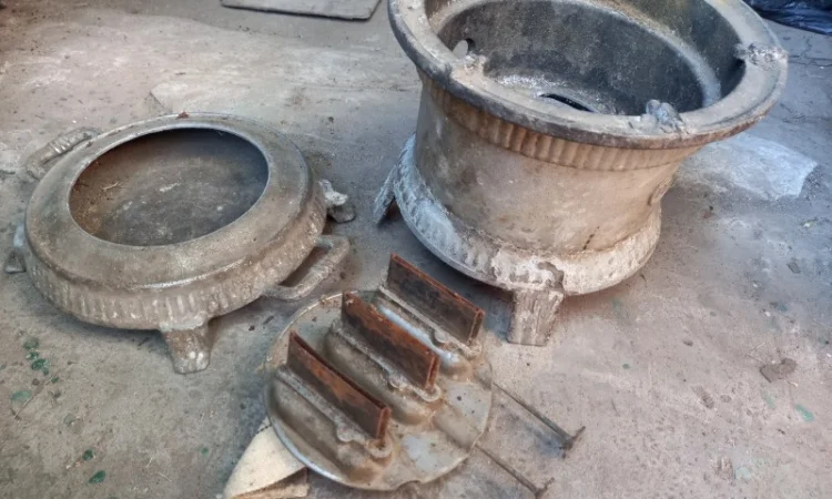 Старинная антикварная керосиновая лампа - фото № 10