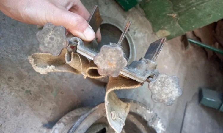 Старинная антикварная керосиновая лампа - фото № 12