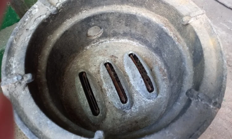 Старинная антикварная керосиновая лампа - фото № 7