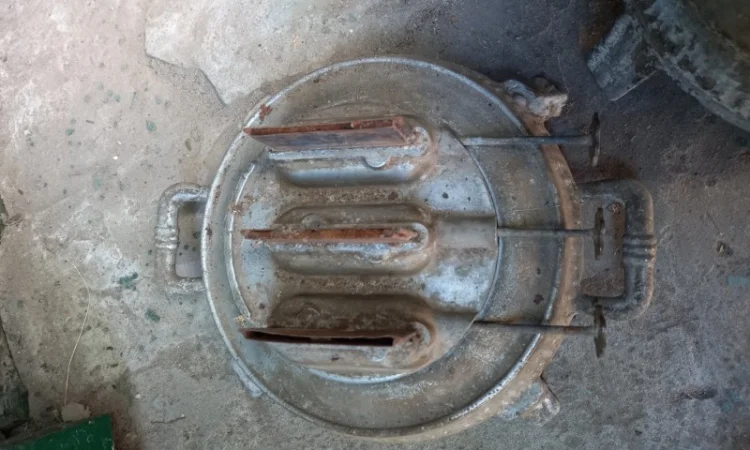 Старинная антикварная керосиновая лампа - фото № 8