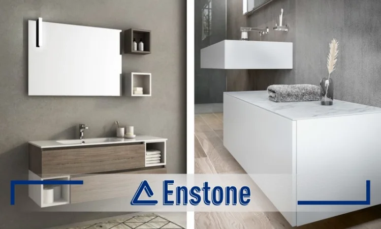 Столешница в ванную из искусственного камня. Столешница (стільниця) для ванной на заказ - фото № 1