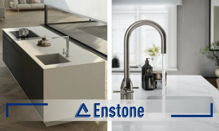 Столешница из акрилового камня для кухонных островов на заказ - фото № 1