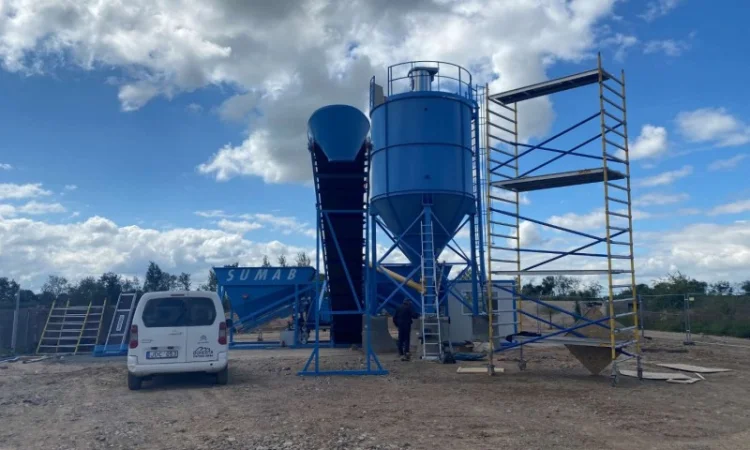 Мобильный бетонный завод Sumab K-60 (производительность 50-60 м3/ч) из Швеции - фото № 15