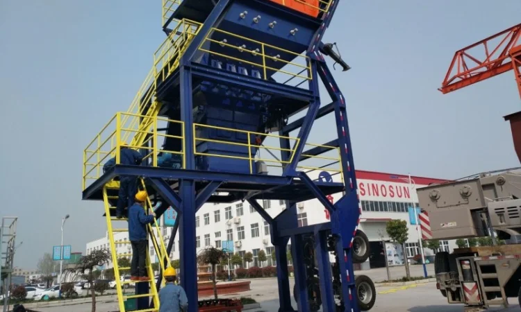 Мобильный асфальтный завод Sinosun 120 тн/ч в продаже - фото № 1