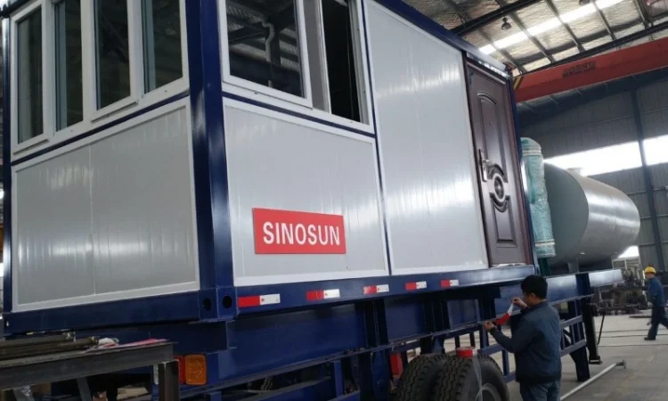 Мобильный асфальтный завод Sinosun QLB10 с производительностью 10 т/час - фото № 3