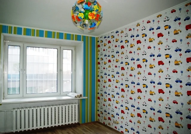 Поклейка обоев в Киеве по цене 45 гривен за м² - фото № 1