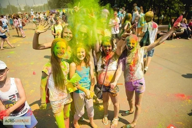 Краска Гулал, Холи, Желтая, опт и розница, Фарба Холи - фото № 5