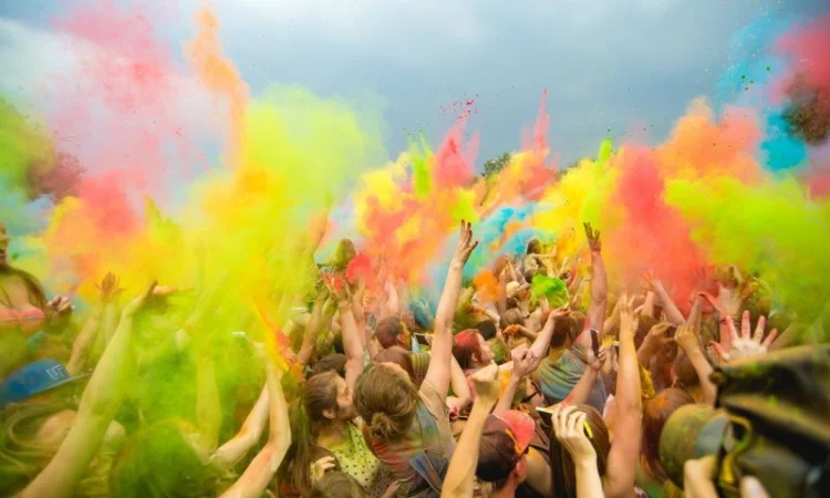 Краска Гулал, Холи, Желтая, опт и розница, Фарба Холи - фото № 4