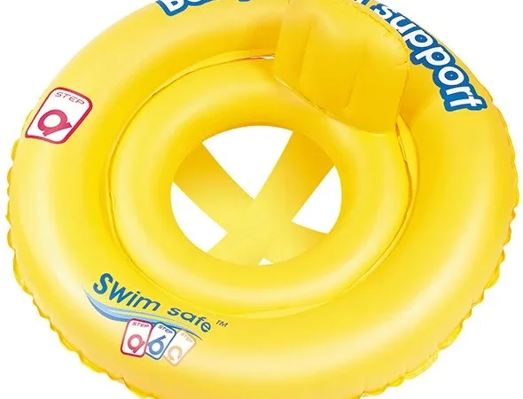 Надувной круглый детский плотик Swim Safe с трусиками - фото № 1