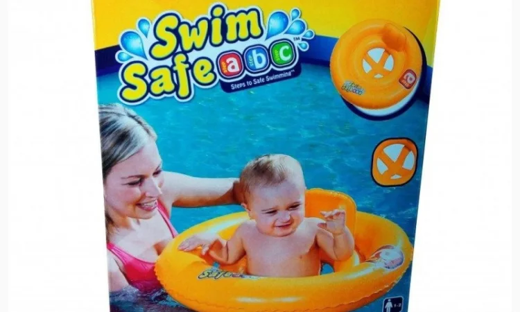 Надувной круглый детский плотик Swim Safe с трусиками - фото № 4