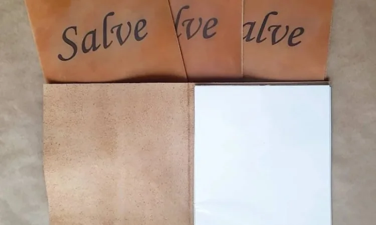 Кожаная обложка для меню ресторана, для кафе, "Leather Menu2" - фото № 3