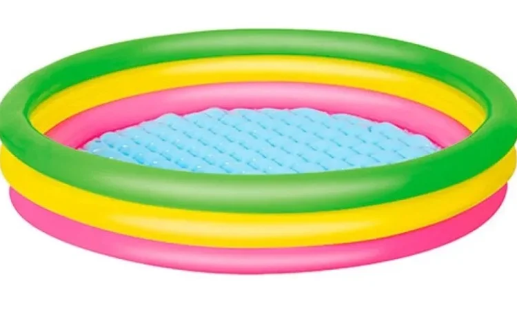 Детский надувной бассейн Bestway 102х25 см, разноцветный - фото № 2