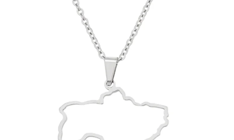 Брелок "Контур України", метал - фото № 3