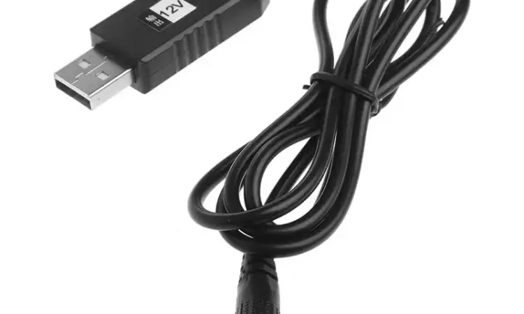 Кабель USB- питания Wi-Fi роутера с 5 вольт на 12 вольт - фото № 1