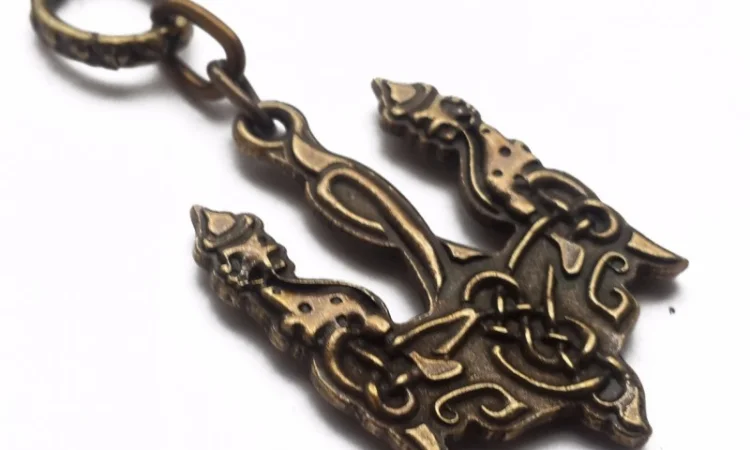 Кулон «Тризуб» из бронзы - фото № 1