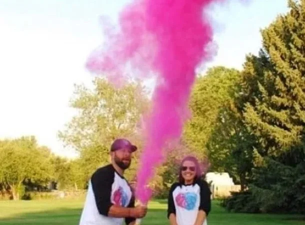 Баллон для определения пола ребенка с розовой краской 1 кг - фото № 5