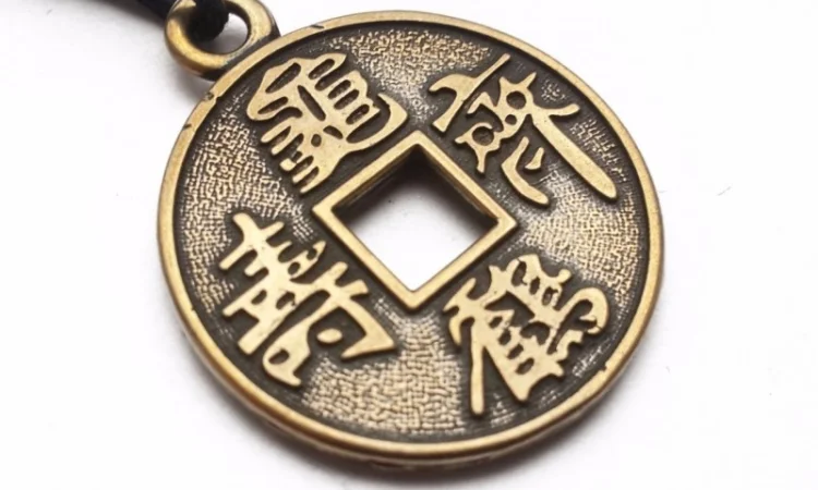 Амулет "Китайская монета Счастья Фен-шуй" - фото № 1