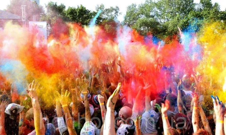 Фарба Холі (Гулу) – яскраві натуральні порошкові фарби - фото № 5