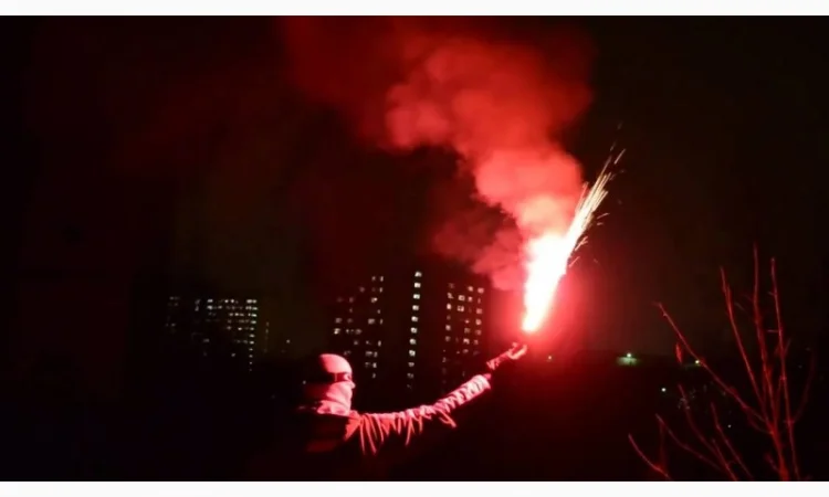 Набір фаєрів, кольоровий вогонь, факелів, фальшфейер, hand flare - фото № 5