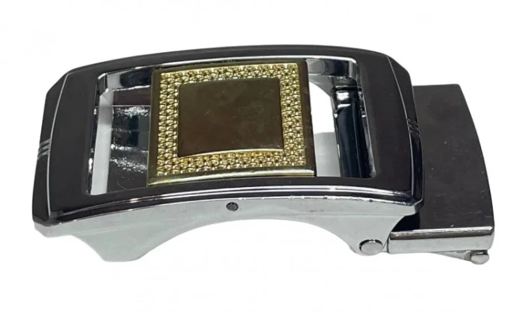 Пряжка затискач ремінна 35 мм., пряжка для ременя Нікель - фото № 4