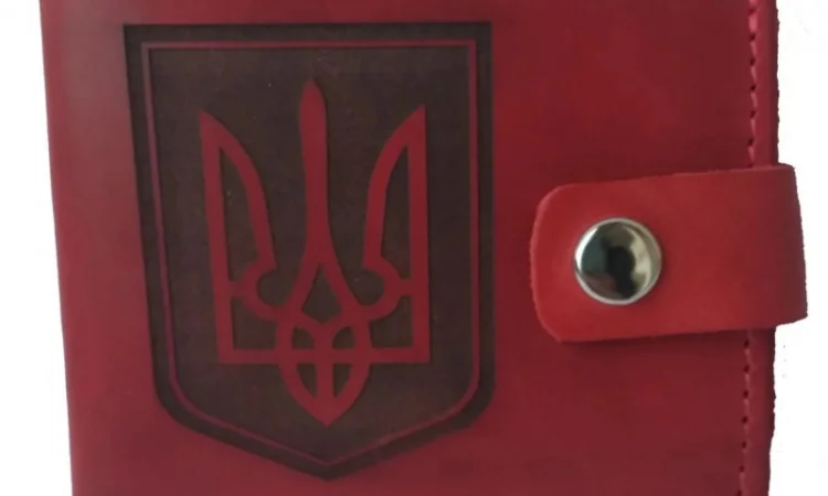 Шкірняий гаманець з Тризубом, гаманець з зображенням Тризуба - фото № 3