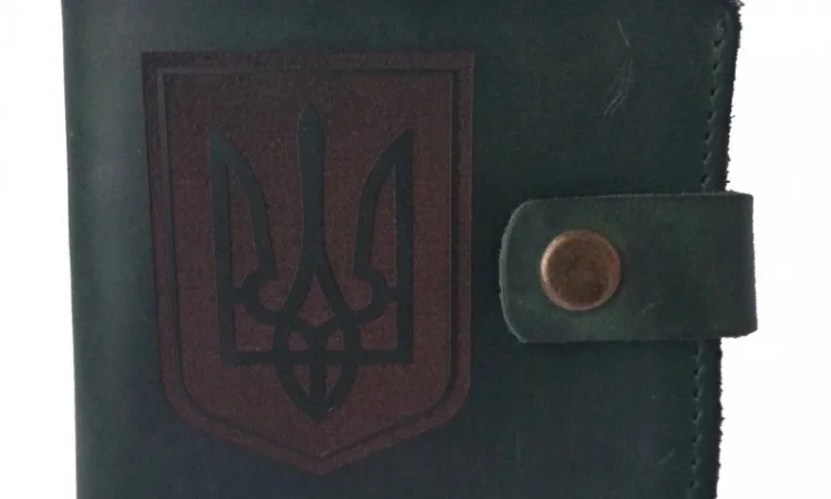 Шкірняий гаманець з Тризубом, гаманець з зображенням Тризуба - фото № 4