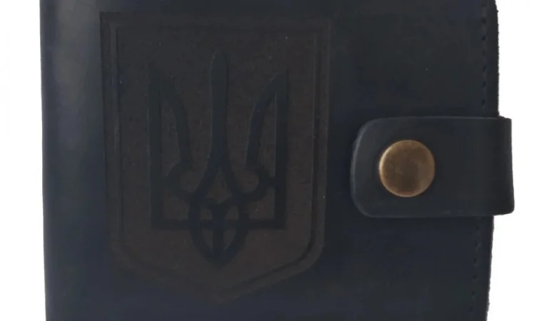 Шкірняий гаманець з Тризубом, гаманець з зображенням Тризуба - фото № 6