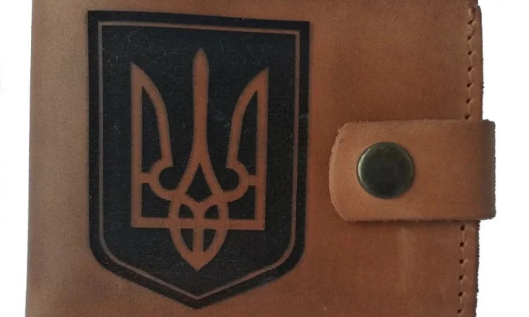 Шкірняий гаманець з Тризубом, гаманець з зображенням Тризуба - фото № 9