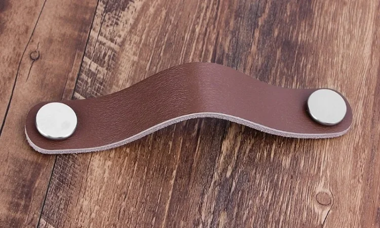 Ручка для меблів з натуральної шкіри Полоса2 - фото № 10