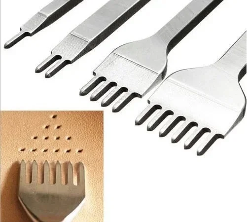 Пробойники шаговые для кожи 4 мм набор 4 штуки - фото № 2